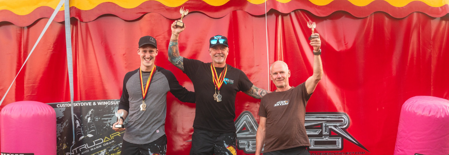 Siegerehrung Overall-Wertung: Felix Mauell - Tobias Koch - Dirk Höhne (vl)