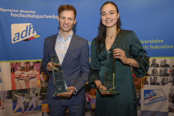 Tim Wollenberg und Miranda Wilson - Hochschulsportler und Hochschulsportlerin des Jahres