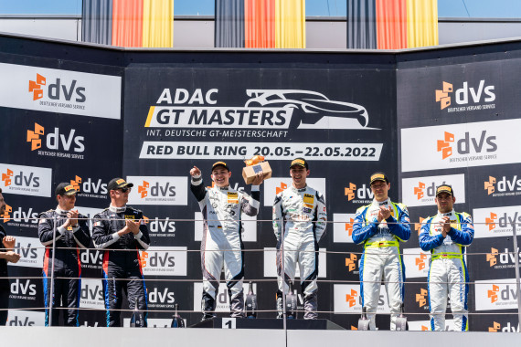 Die Top Drei des Sonntagsrennens auf dem Red Bull Ring