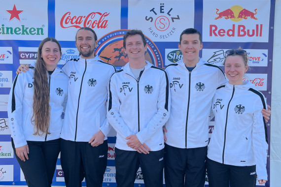 vlnr: Klara Fall, Patrick Staszewski, Timmy Dittrich, Christian Kaufmann, Paula Rust