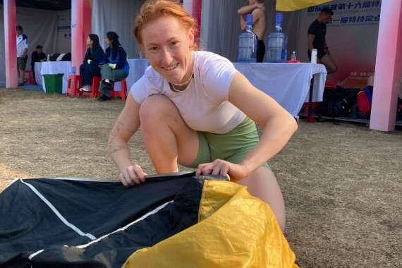 Einzige Frau im deutschen Team: Zoe Stoll