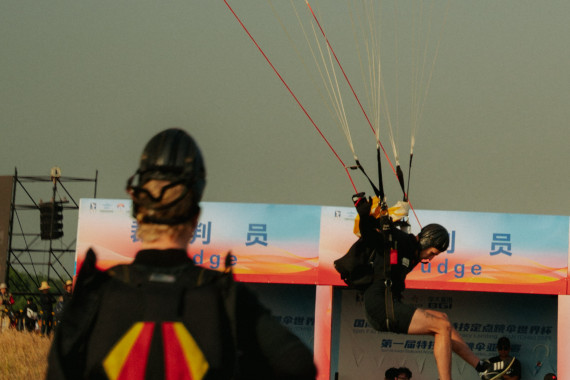 Kai Erthel im Landeanflug