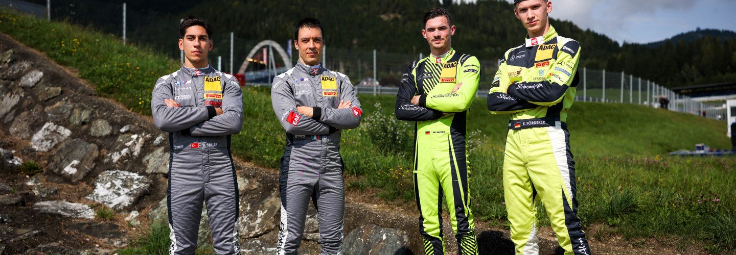 Titelaspiranten: (v.li.) Berkay Besler, Gabriele Piana, Jay Mo Härtling und Enrico Förderer