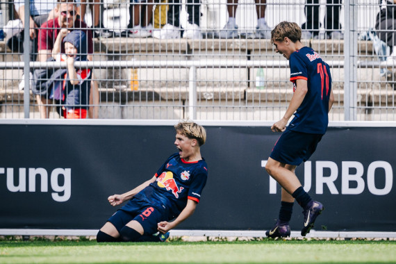 Porsche Fußball Cup 2025: Siegtorschütze Konstantin Hofmeier (RB Fußball Akademie Salzburg) im Finale